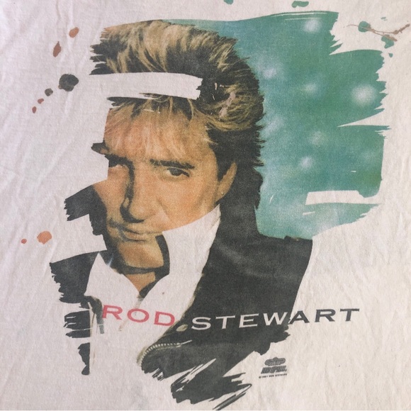 Vintage 91 Single Stitch Rod Stewart Vagabond Heart T Shirt Mens XL Made In USA - Picture 3 of 9